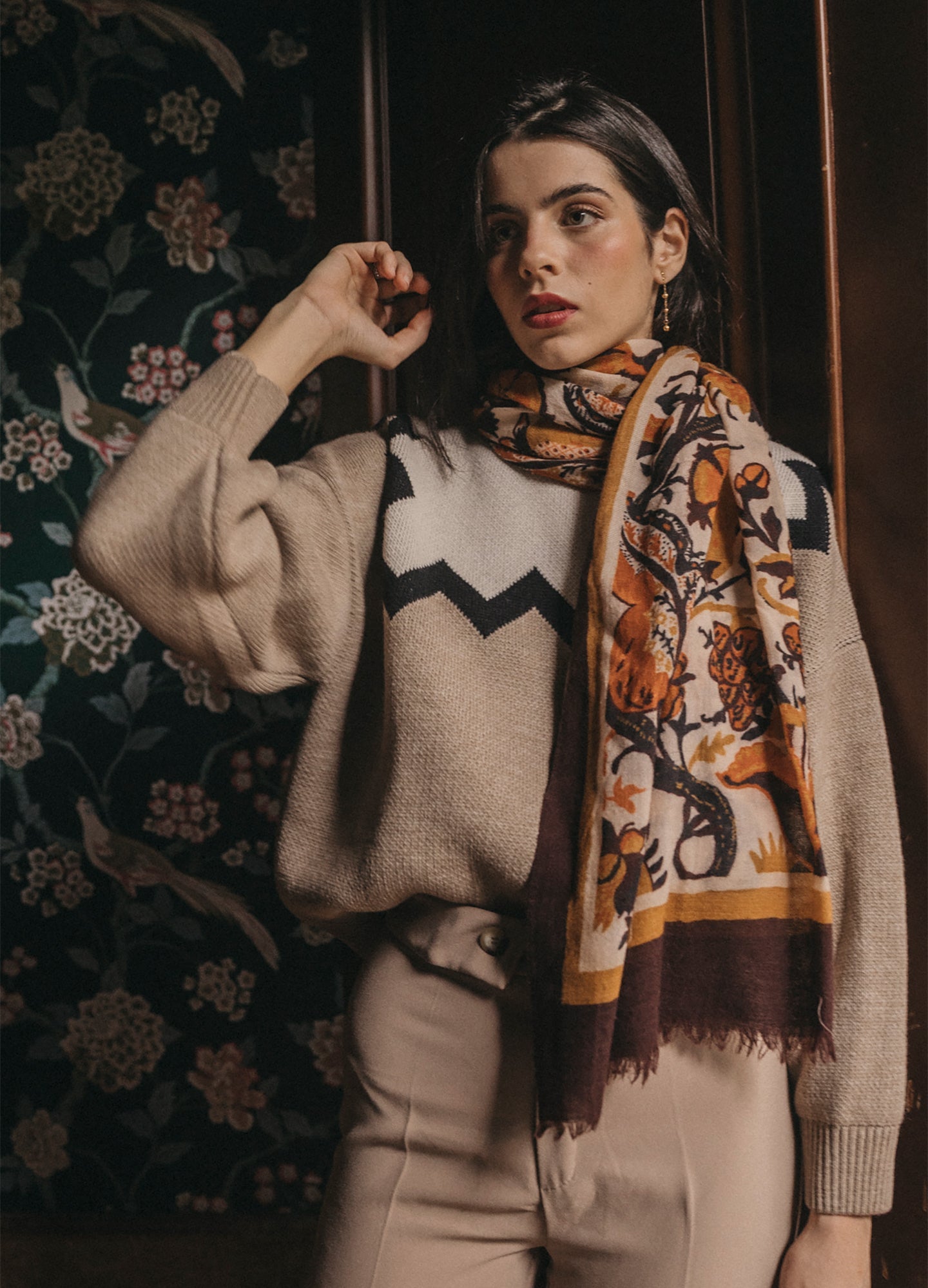 100% Wool Edera Shawl