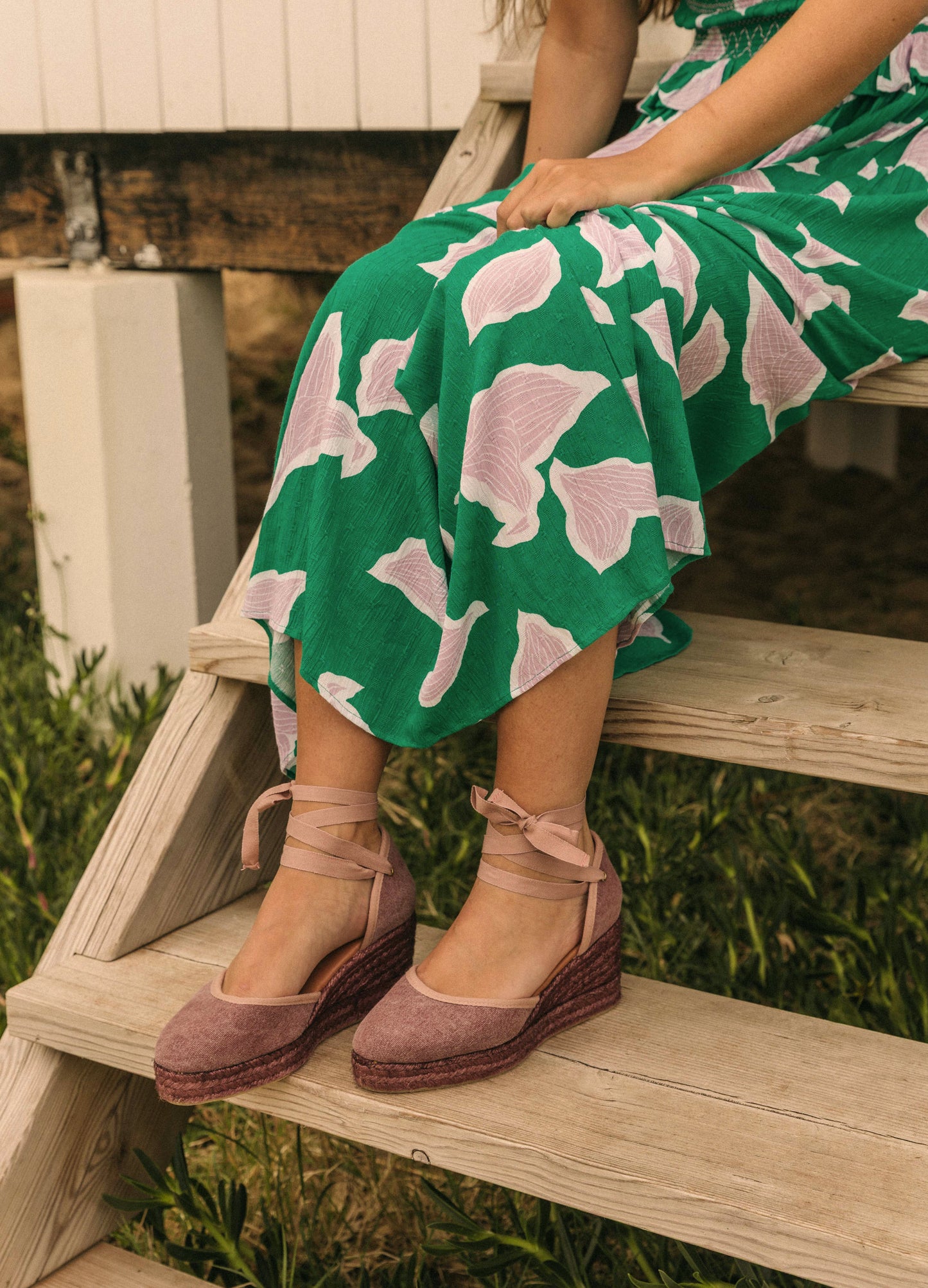 Galdana Canvas Espadrille Wedge by Mr. Velous
