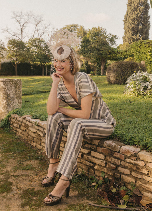 Kiana-Donney khaki top and pants set