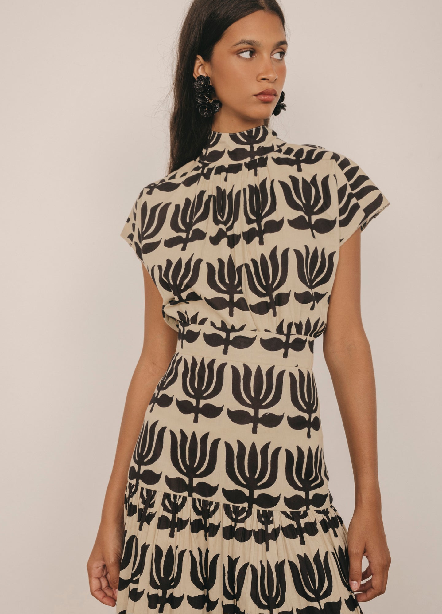 Odalis-Kenya black top and skirt set
