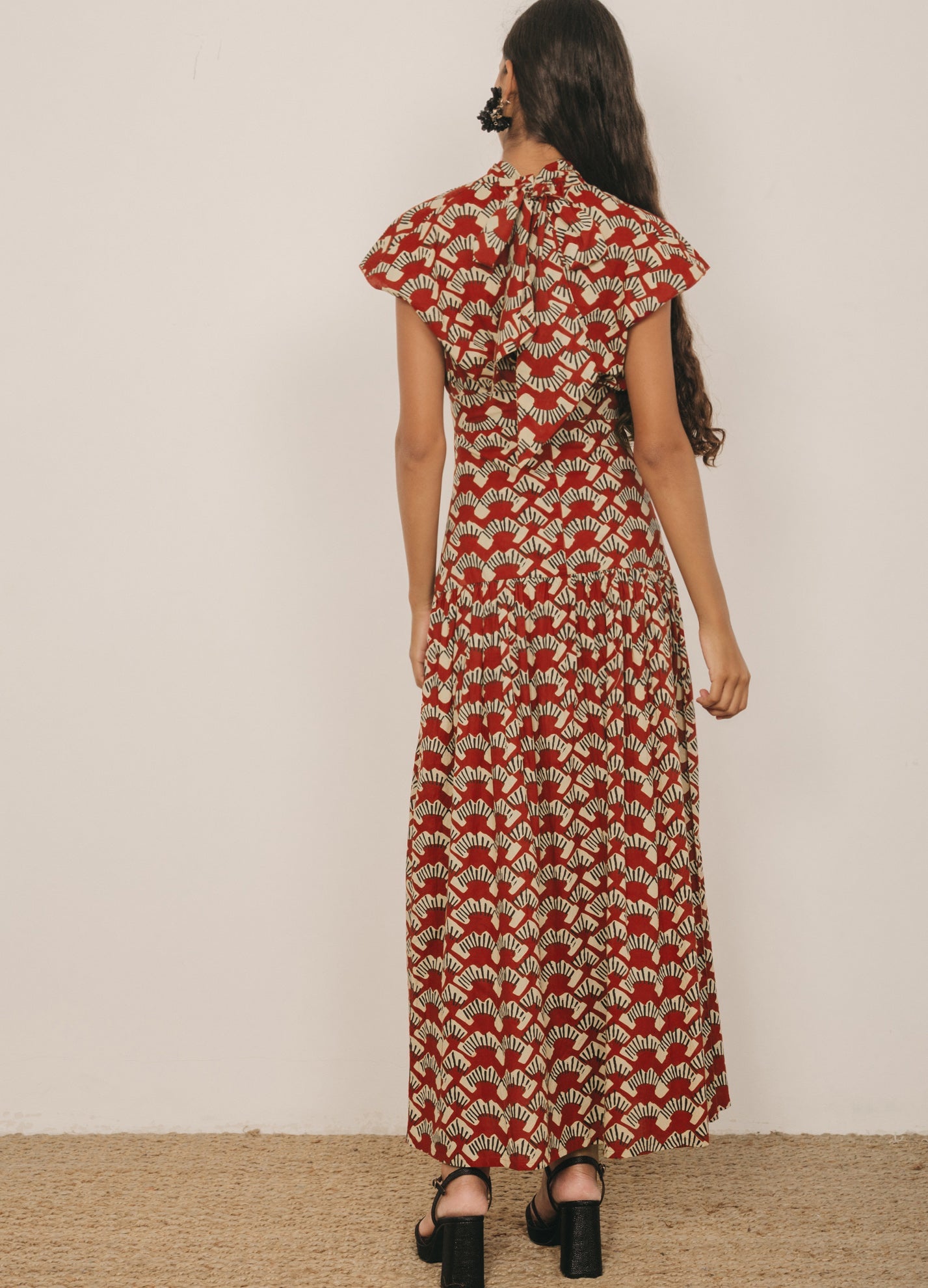 Odalis-Kenya terracotta top and skirt set