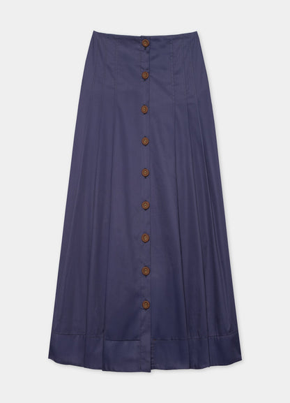 Bessie-Simone navy blouse and skirt set