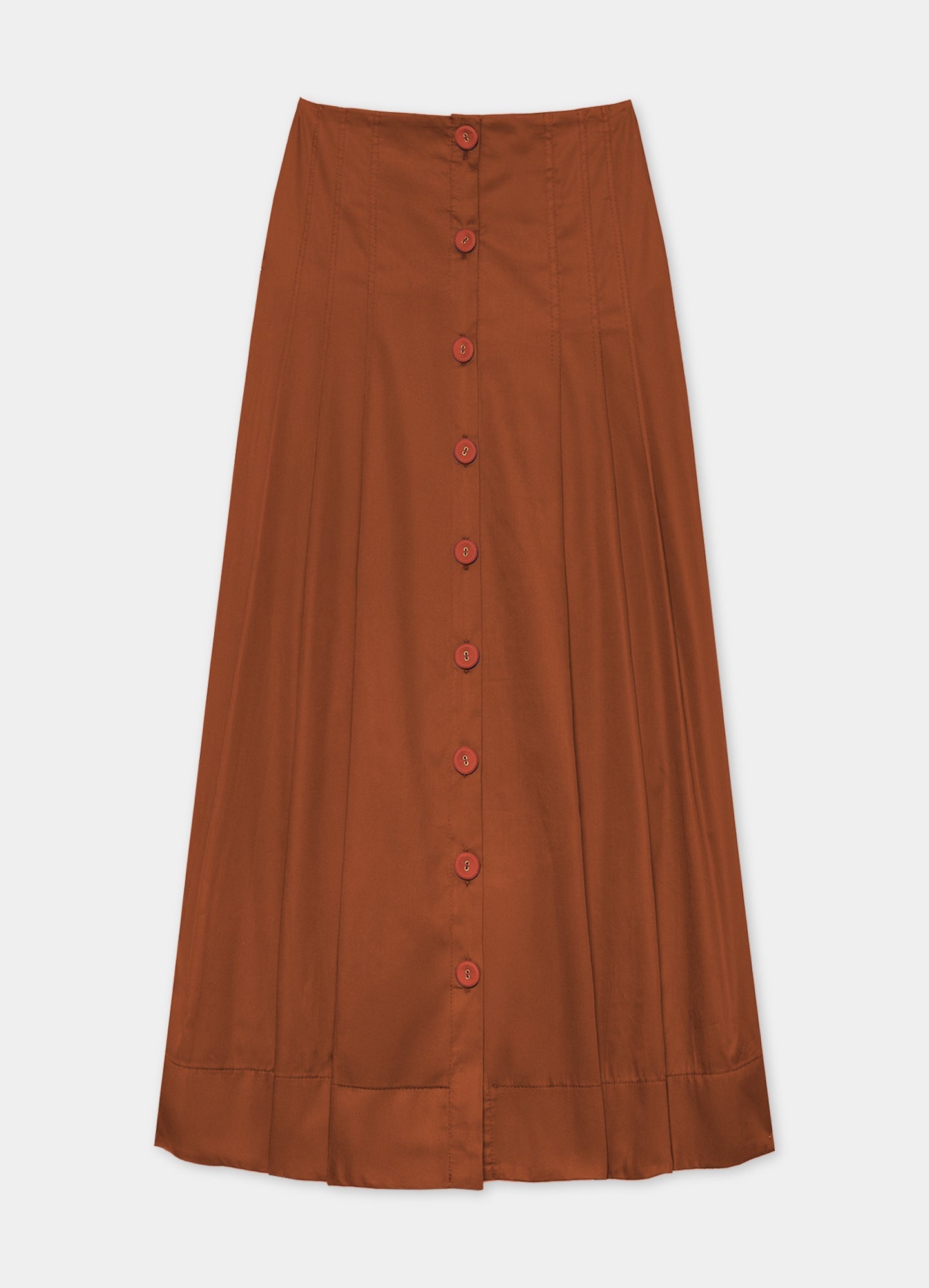 Bessie-Simone brown blouse and skirt set